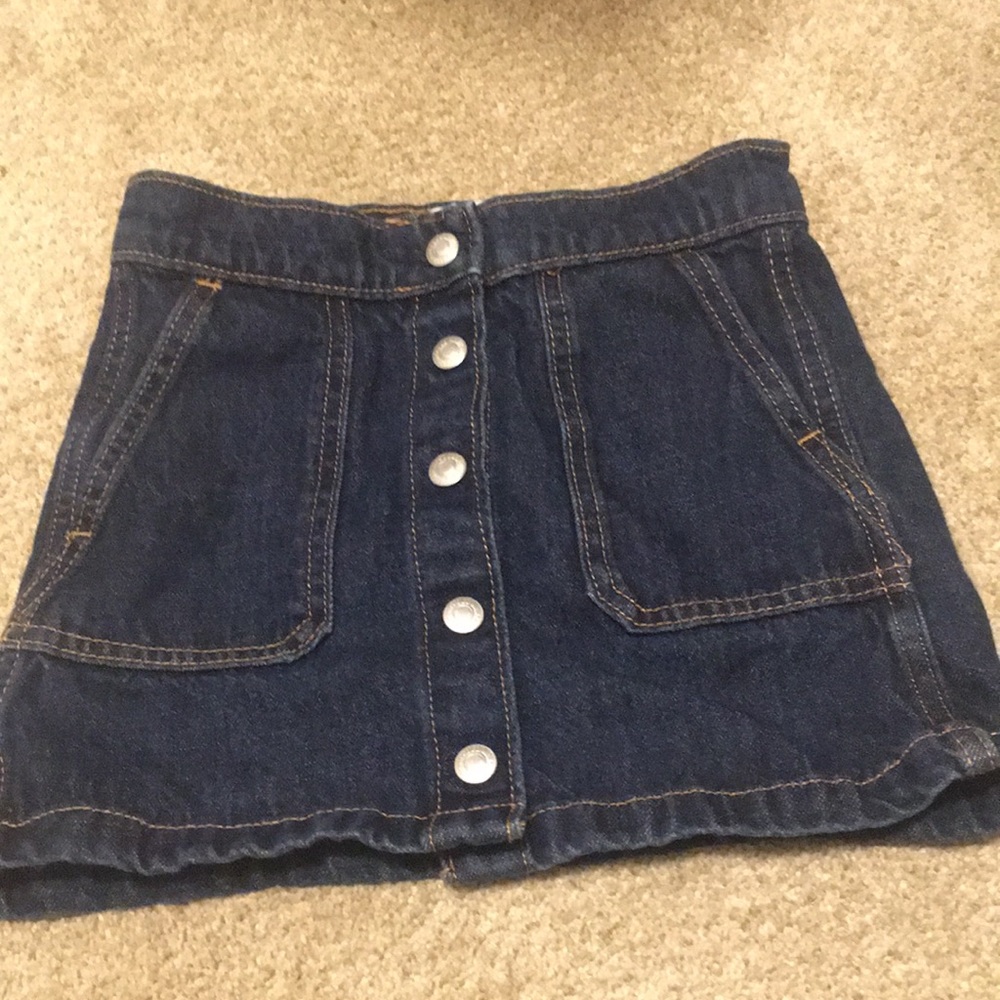 Old navy, jean skirt.